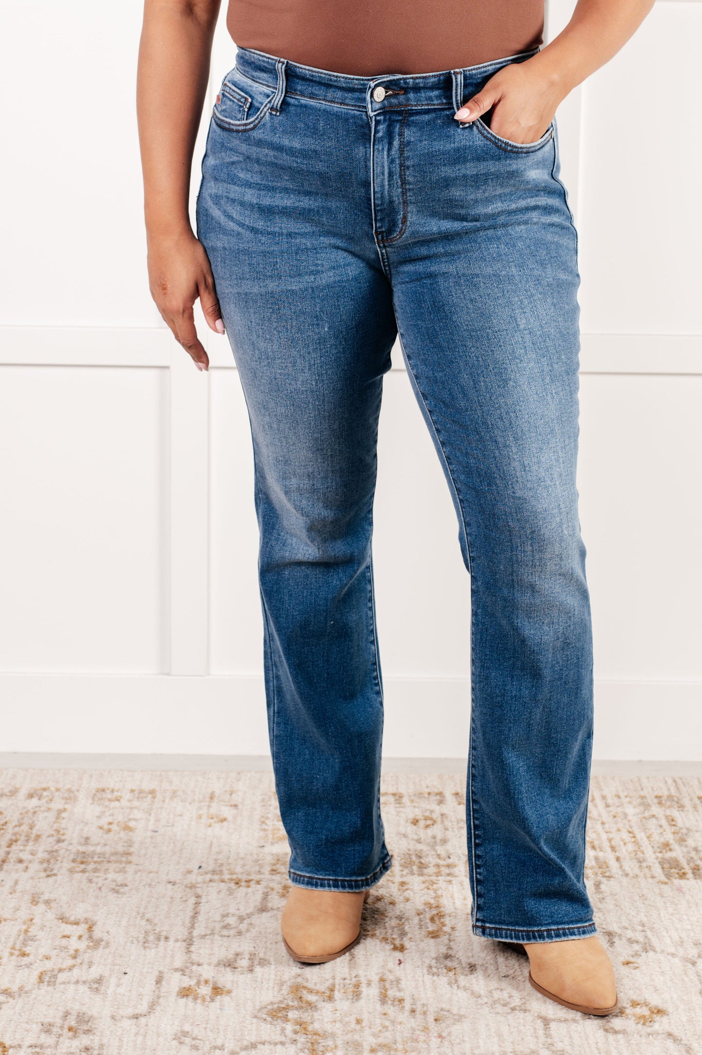 Judy Blue Hannah Thermal Bootcut Jeans