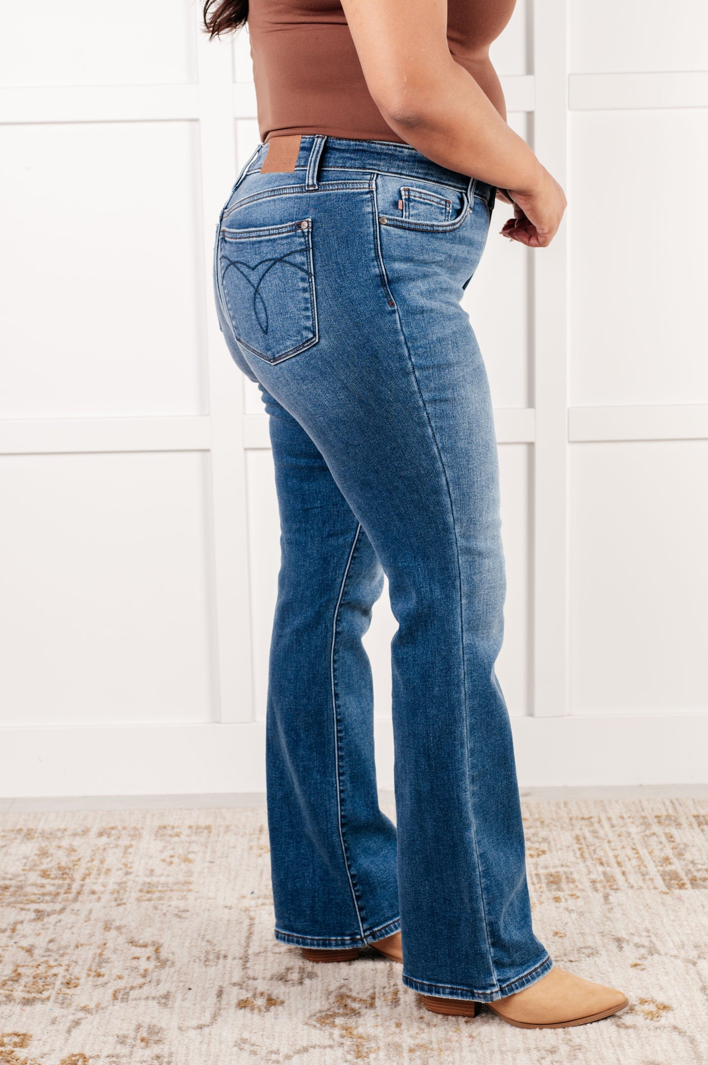 Judy Blue Hannah Thermal Bootcut Jeans