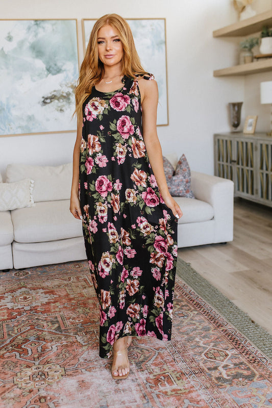 Halter Floral Maxi Dress