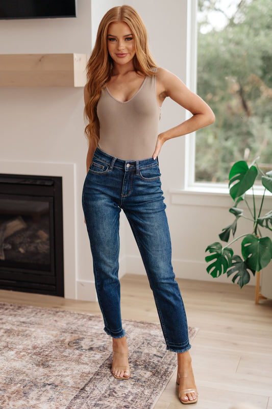 Judy Blue Phillipa Release Hem Slim Jeans